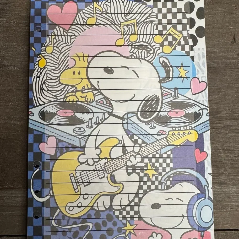Peanuts Snoopy Size A5 Refill Paper (50 Sheets)